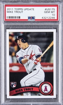 2011 Topps Update #US175 Mike Trout Rookie Card – PSA GEM MT 10